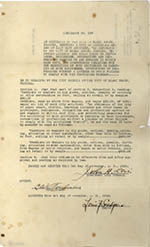 [1922-11-01] Ordinance 183: City of Miami Beach