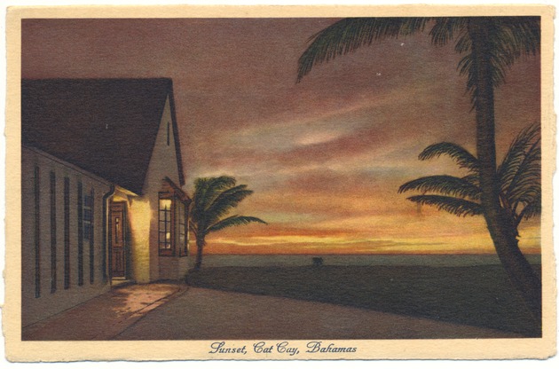Sunset, Cat Cay, Bahamas - Recto