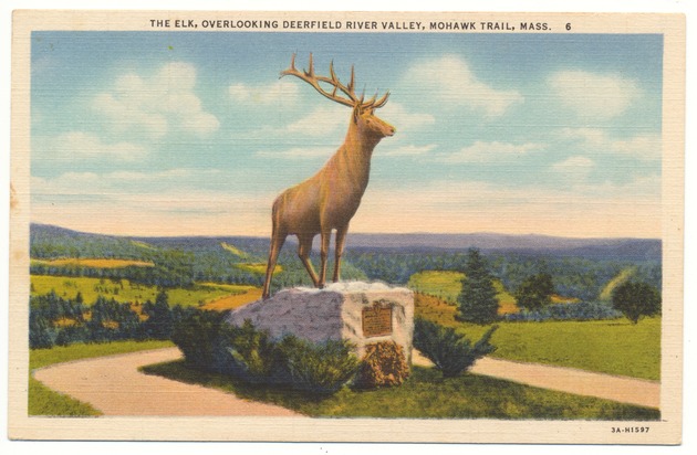 The Elk, overlooking Deerfield River Valley, Mohawk Trail, Mass. - Recto