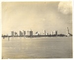 Photograph of Miami skyline from Biscyane Bay, includes Freedom Tower