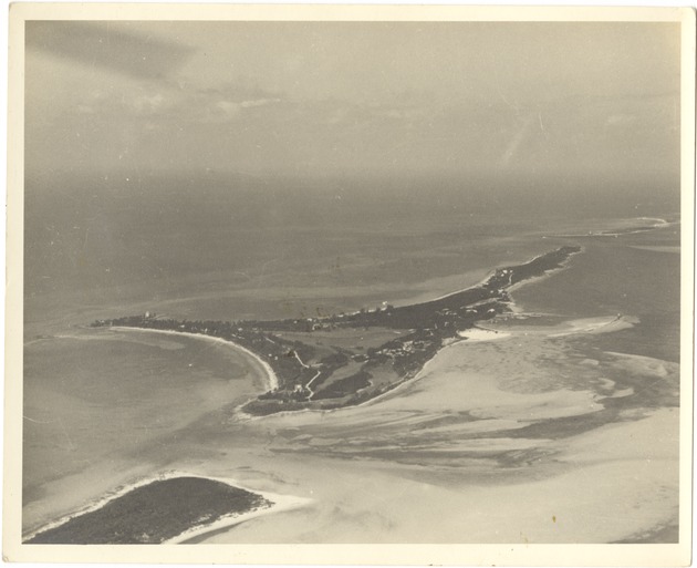 Aerial view of unidentified isand - Recto