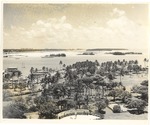 [1950] Aerial view of Bayfront Park with the Torch of Friendship