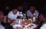 [1991] Mayor Daoud and entourage having meals