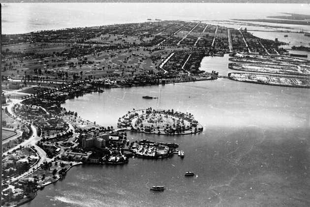 Copy of aerial view of Miami Beach looking south