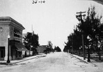 View of unidentified street in the 1920s