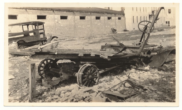 Ford Chassis located south of Crawford's Garage - Recto Photograph
