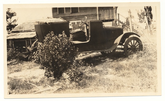 Ford Touring located by Bay Front and Second Street - Recto Photograph