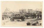 [1926-12-09] Automobiles on yard at True-White Garage, picture taken looking south