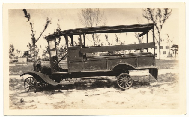 Ford Truck located on the NE corner of Fifth and Michigan - Recto Photograph