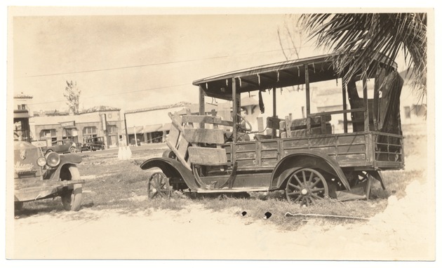 Overland Suburban located on the rear of Gillingham's market - Recto Photograph