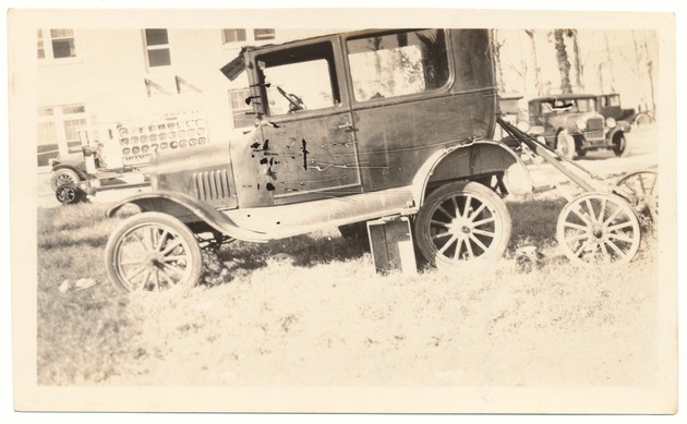 Ford Sedan located at Thirteenth and Drexell - Recto Photograph