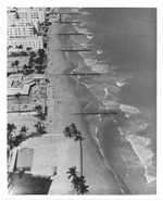 [1972-03] Aerial views of hotels and their pools right on the ocean front