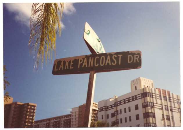 Lake Pancoast Drive sign - 