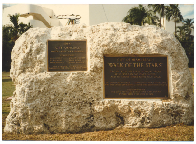 Plaques for Miami Beach's Walk of Stars - 