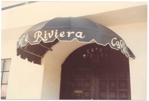 View of Café Riviera, February 1989 - 
