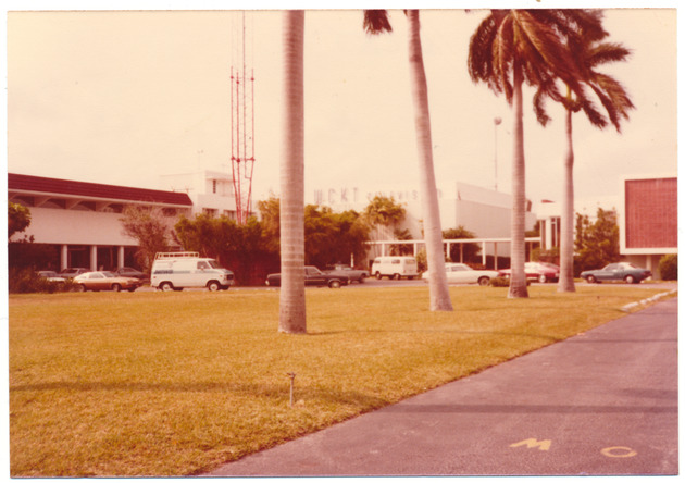 View of the WCKT television station building - 