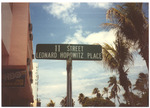 [1990] 11 Street Leonard Horowitz Place street sign