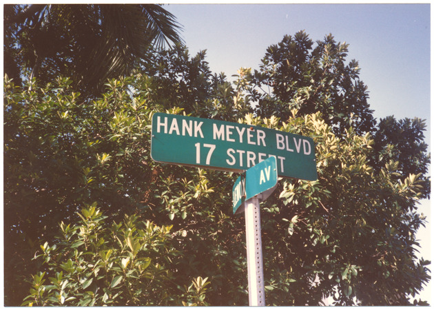 Hank Meyer Blvd Sign - 