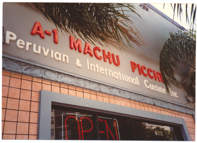 A-1 Machu Picchu Peruvianon Collins Avenue, Miami Beach, April 1992 - 
