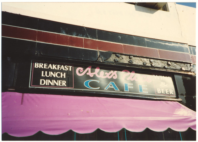 Alex's Place Cafe on 857 Washington Avenue, - 