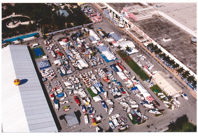 Miami Beach Boat Show aerial view - 