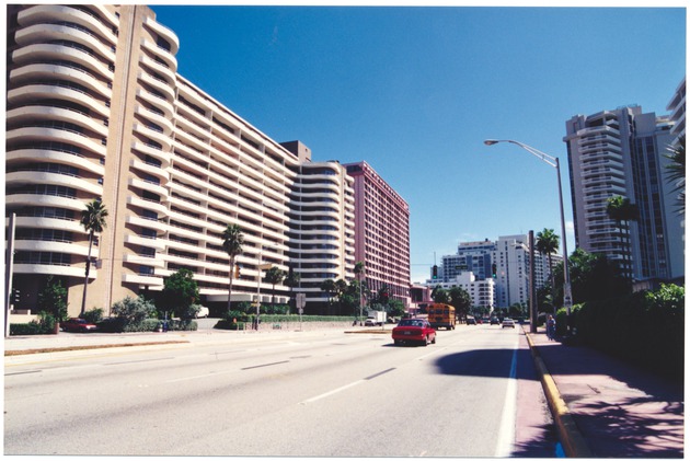 Street view down Collins Avenue - 