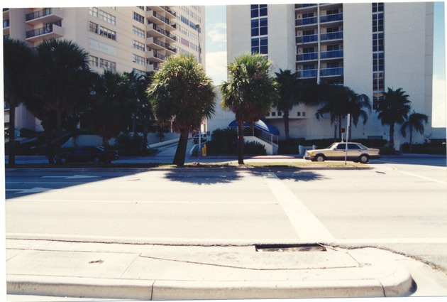 Street view down Collins Avenue - 