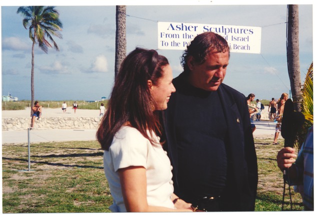 Itzhak Asher being interviewed - 