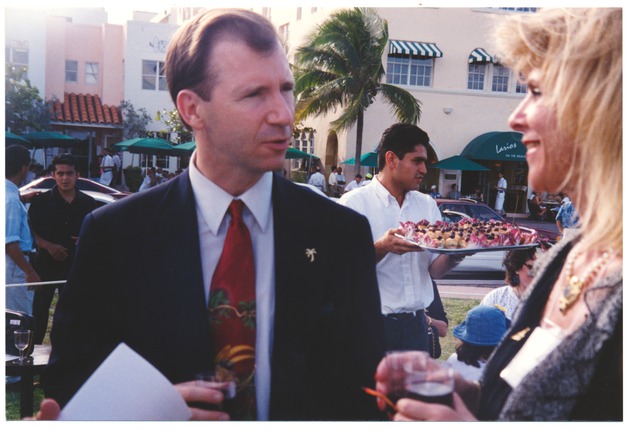 Attendees of the Asher Sculpture Show on Ocean Drive - 