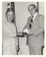 [1970/1989] Mayor Leonard Haber presenting to various citizens