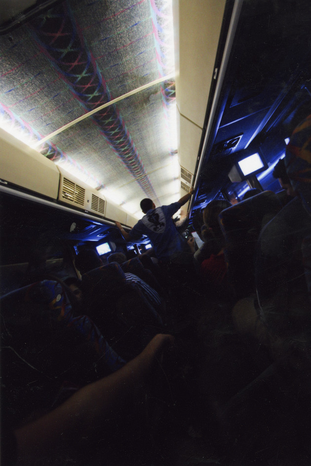 Interior of Sleepless Night bus - 