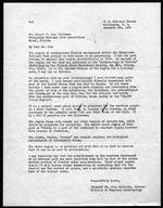 Letter to Ernest Coe, December 8, 1932