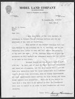 [1919] Correspondence relating to the Southern and Broward Drainage Districts