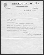 [1919] Correspondence relating to survey and drainage of township 58S, range 38E