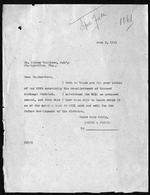 [1921] Correspondence and map relating to Broward Drainage District