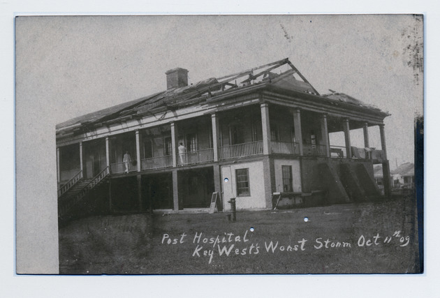 Army Barracks after the hurricane