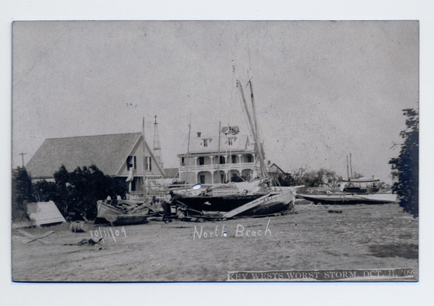 Hurricane damage to 720 Salt Pond Road