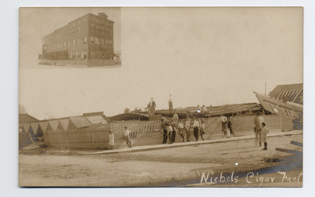 Hurricane damage to the Nichols Cigar Factory