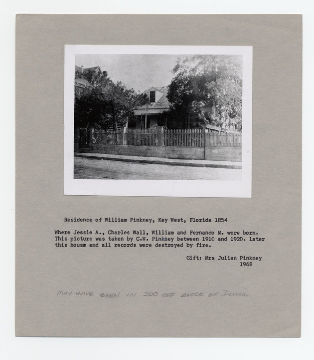 William Pinkney residence on Duval Street