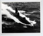 The USS Threadfin SS 410 underway