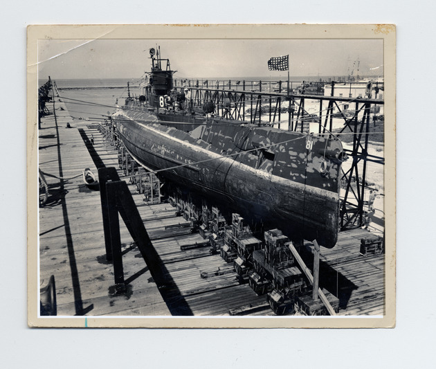 Navy Submarine on railway