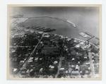 A southwest aerial view of Duval and Whitehead Streets and the Naval Station