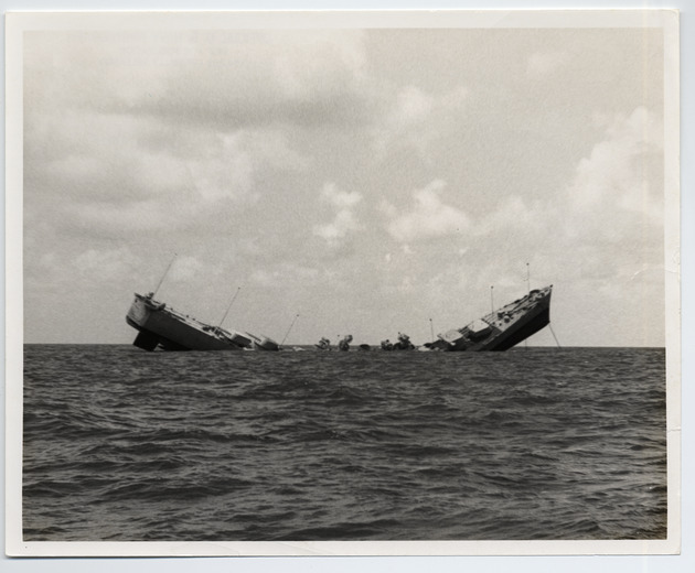 The sinking of the USS Wilkes Barre to be used as a reef
