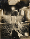 Airline Aeromarine plane interior with wicker chairs