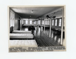 The interior of one of the Navy Station's barracks