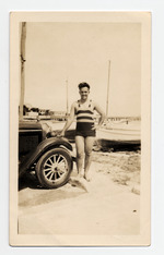 Man on the beach, Florida Keys
