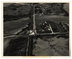 [1941] An aerial photo of the Naval Hosptial site, golf course, and Highway One
