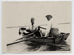 George Chase in boat
