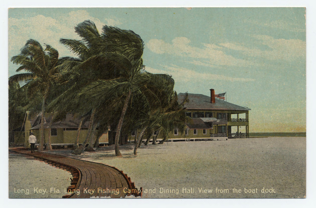 Long Key fishing camp and dining hall - front