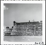 The northwest bastion of the Castillo de San Marcos, looking Northeast, ca. 1960